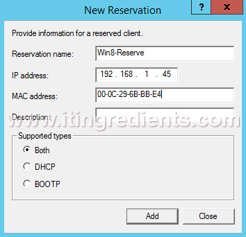 Microsoft Dhcp Reservation Mac Address Format