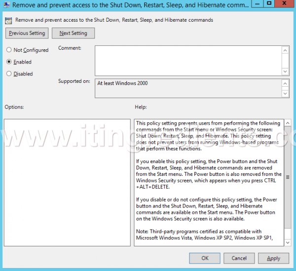 How To Remove Shutdown From Start Menu Via GPO